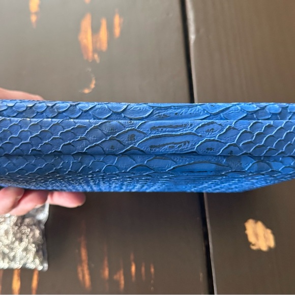 Blue Textured Clutch Bag - Picture 5 of 5